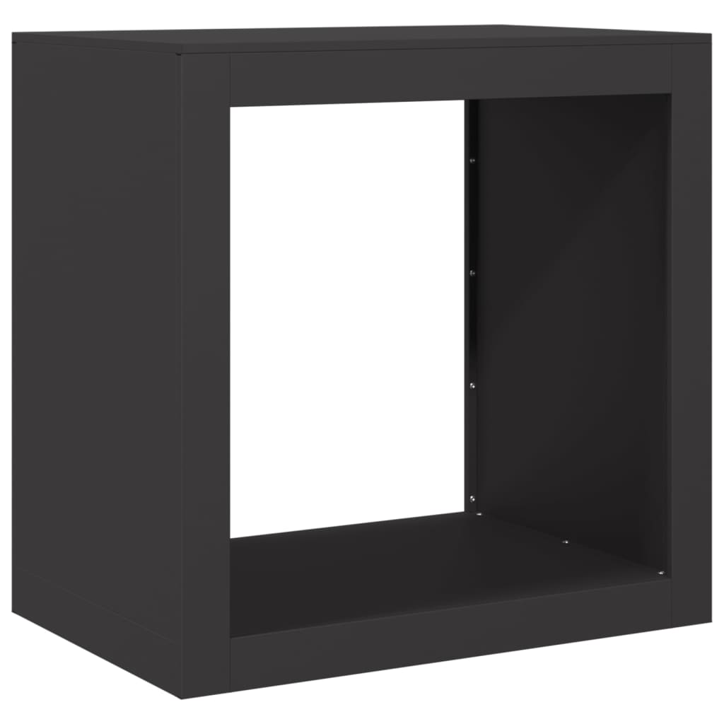 Vidaxx Kaminholzregal 60x40x60 cm Stahl schwarz