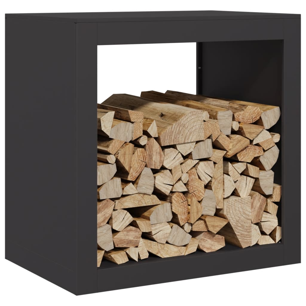 Vidaxx Kaminholzregal 60x40x60 cm Stahl schwarz