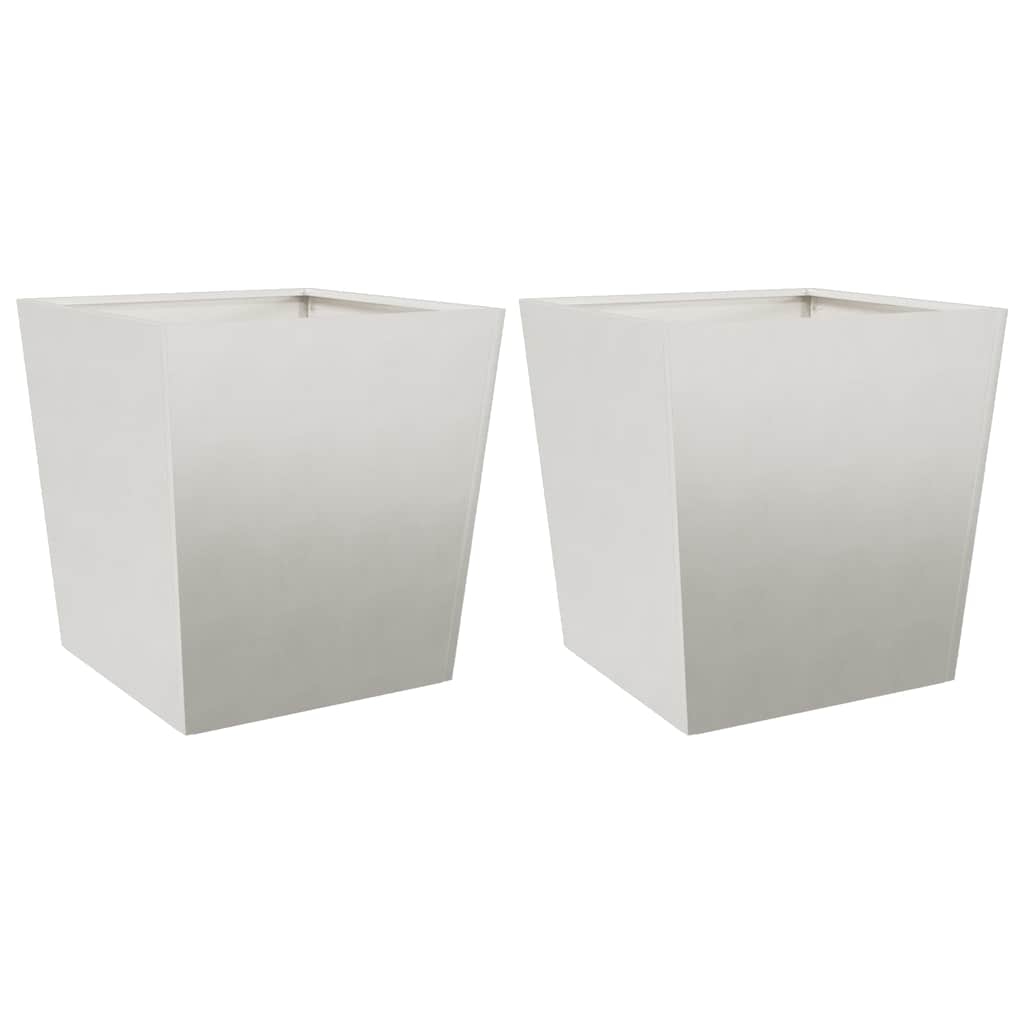 Vidaxx Pflanzgefäße 2 Stück 50x50x50 cm Edelstahl
