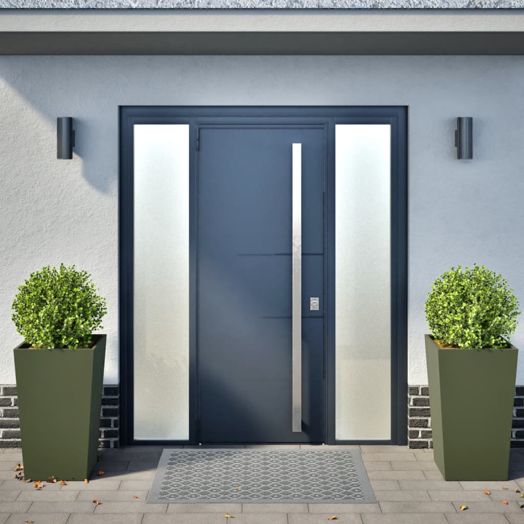 Vidaxx Pflanzgefäße 2 Stk. 45x45x75 cm Stahl olivgrün