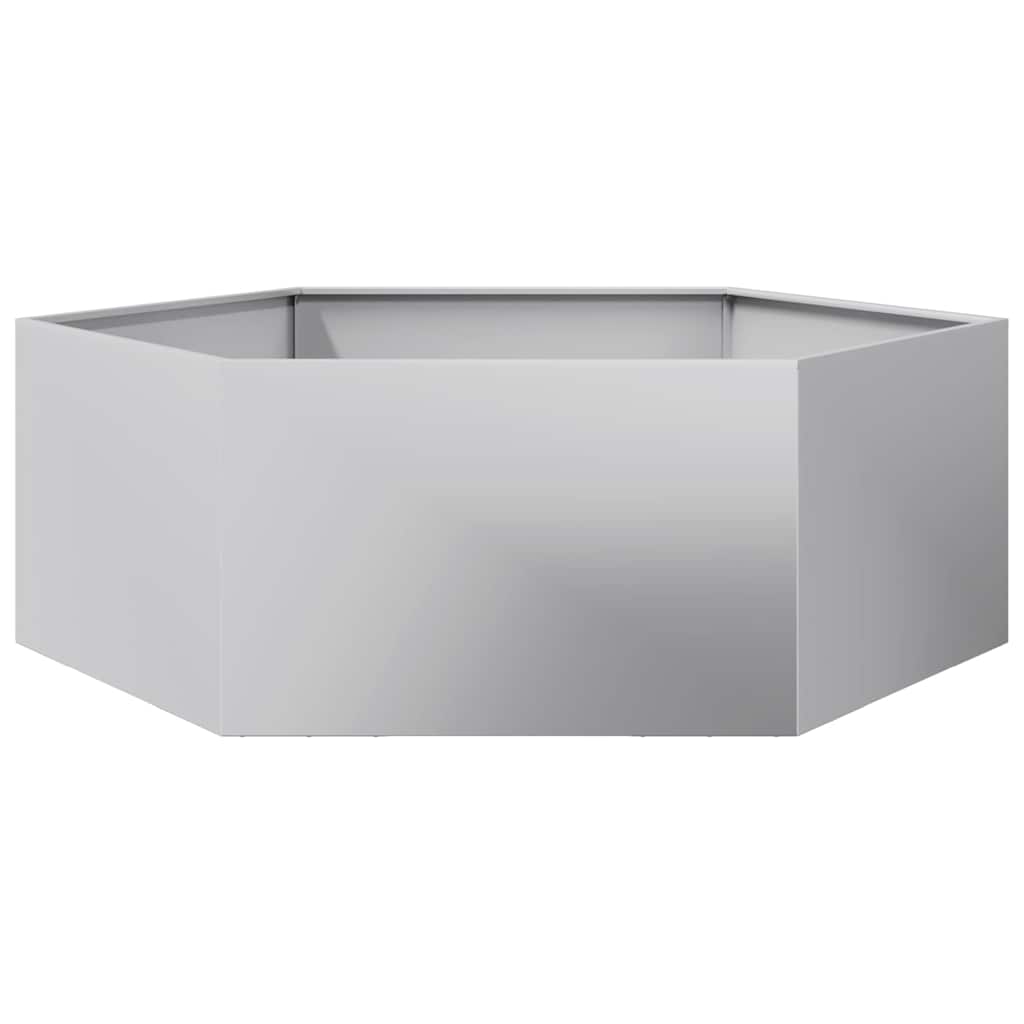 Vidaxx Pflanzgefäß Sechseck 138x120x45 cm verzinkter Stahl