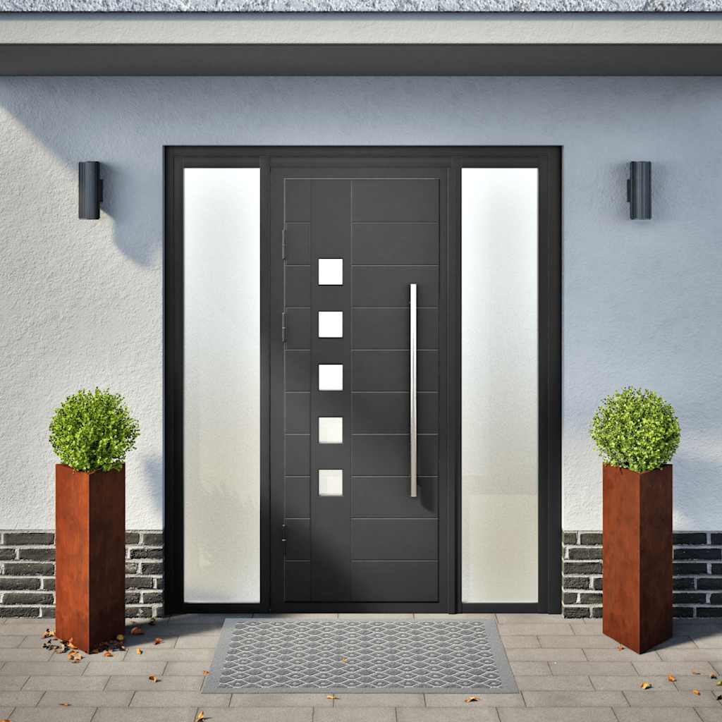 Vidaxx Pflanzgefäße 2 Stk. Dreieck 40x40x75 cm wetterfester Stahl