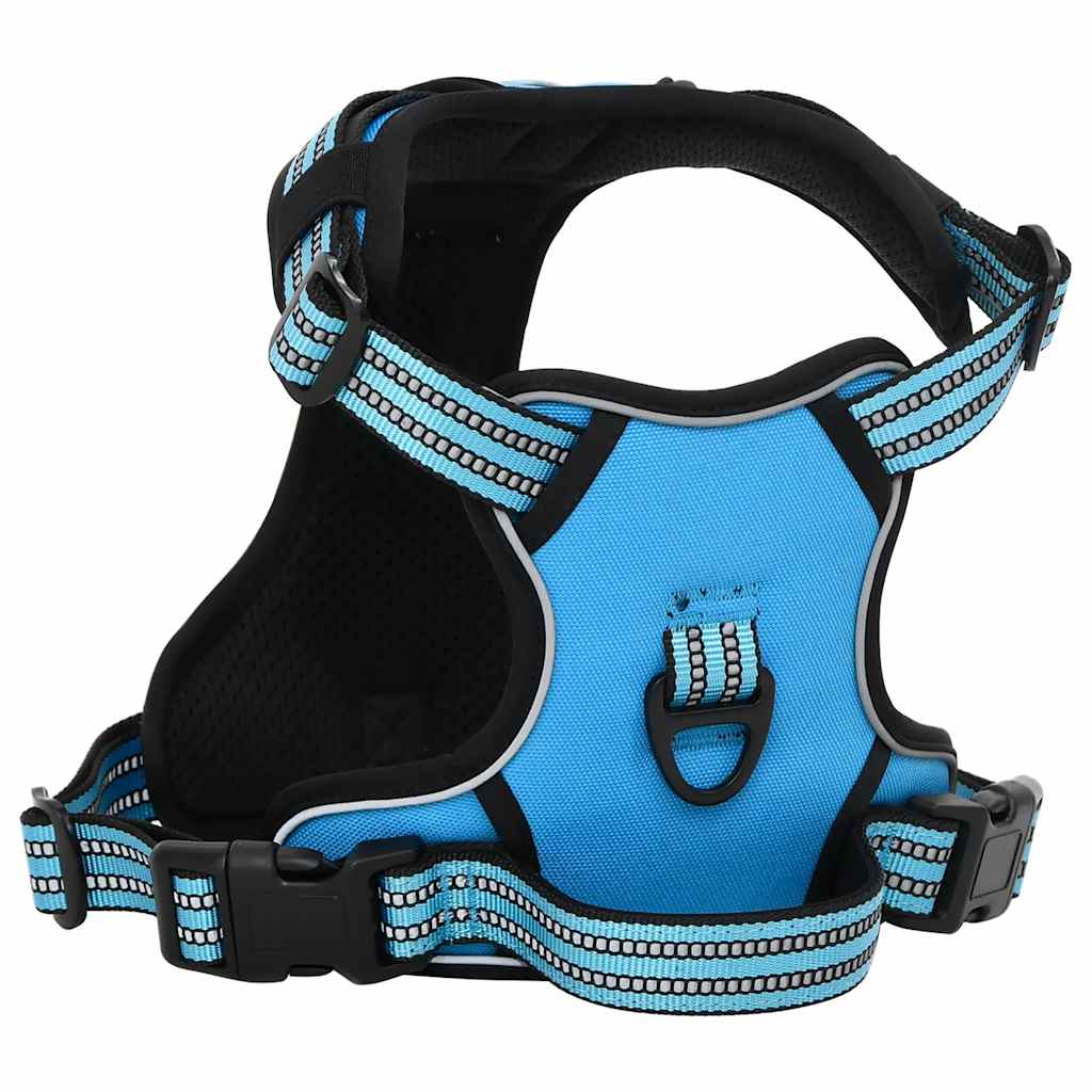 VidaXL Hundegeschirr mit reflektierenden Streifen verstellbar S Blau
