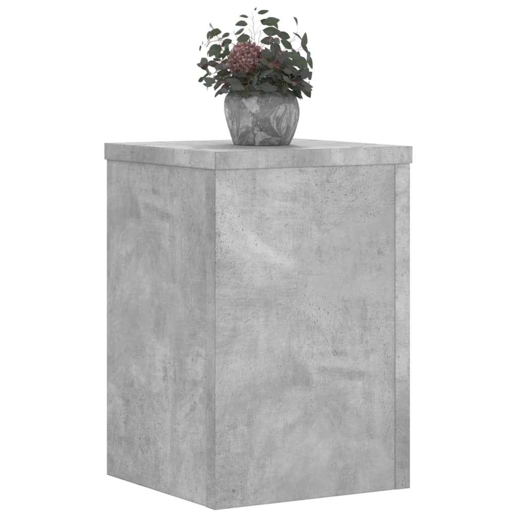 Vidaxx Pflanzenständer 2 Stück 20x20x30 cm Holzwerkstoff Betongrau