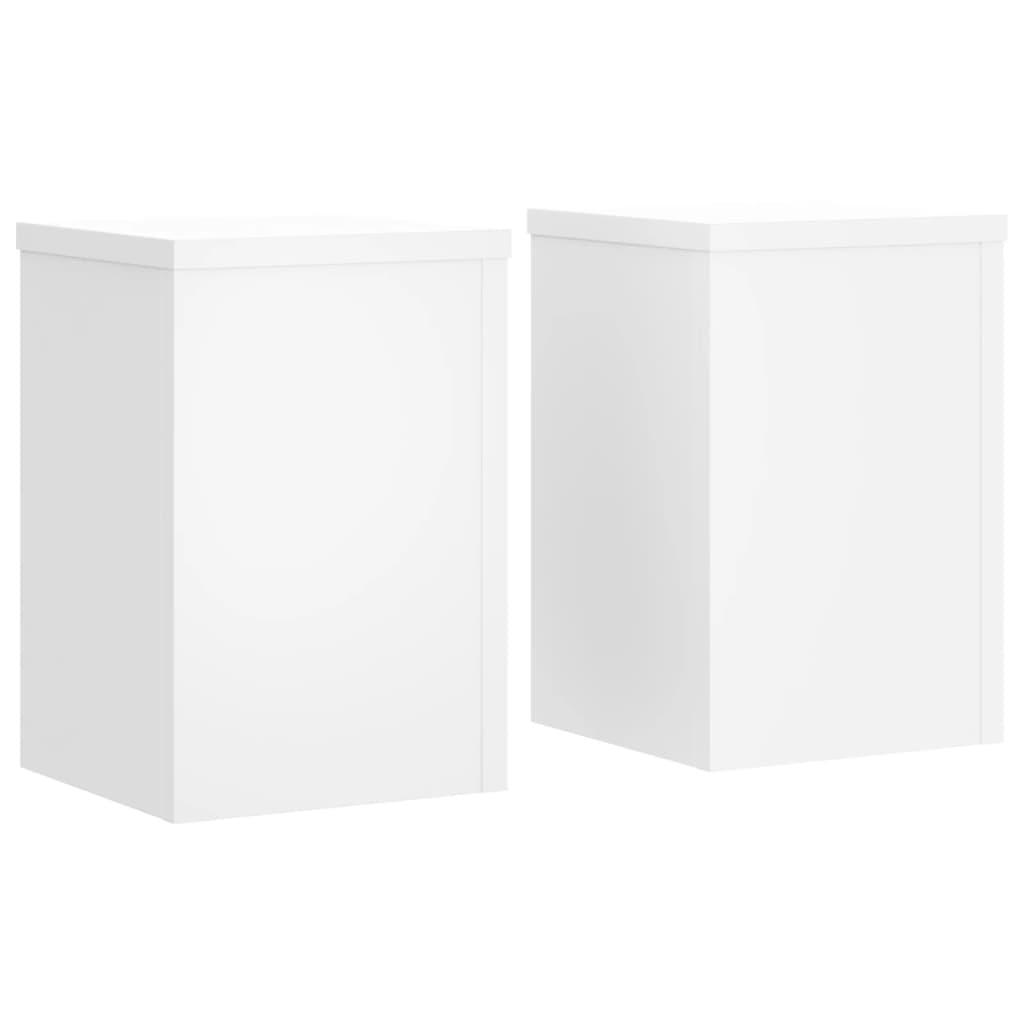 Vidaxx Pflanzenständer 2 Stück 25x25x35 cm Holzwerkstoff weiß
