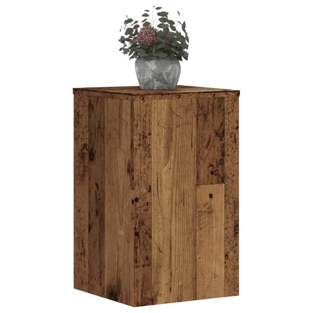 VidaXL Pflanzenständer 2 Stück 30x30x50 cm behandeltes Holz, altholzfarben