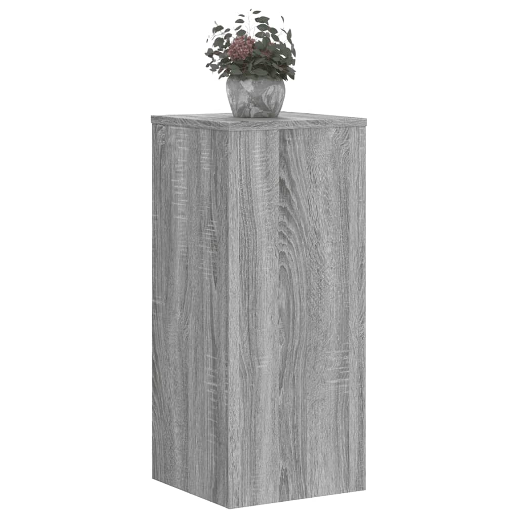 Vidaxx Pflanzenständer 2 Stück 30x30x70 cm Holzwerkstoff Sonoma grau