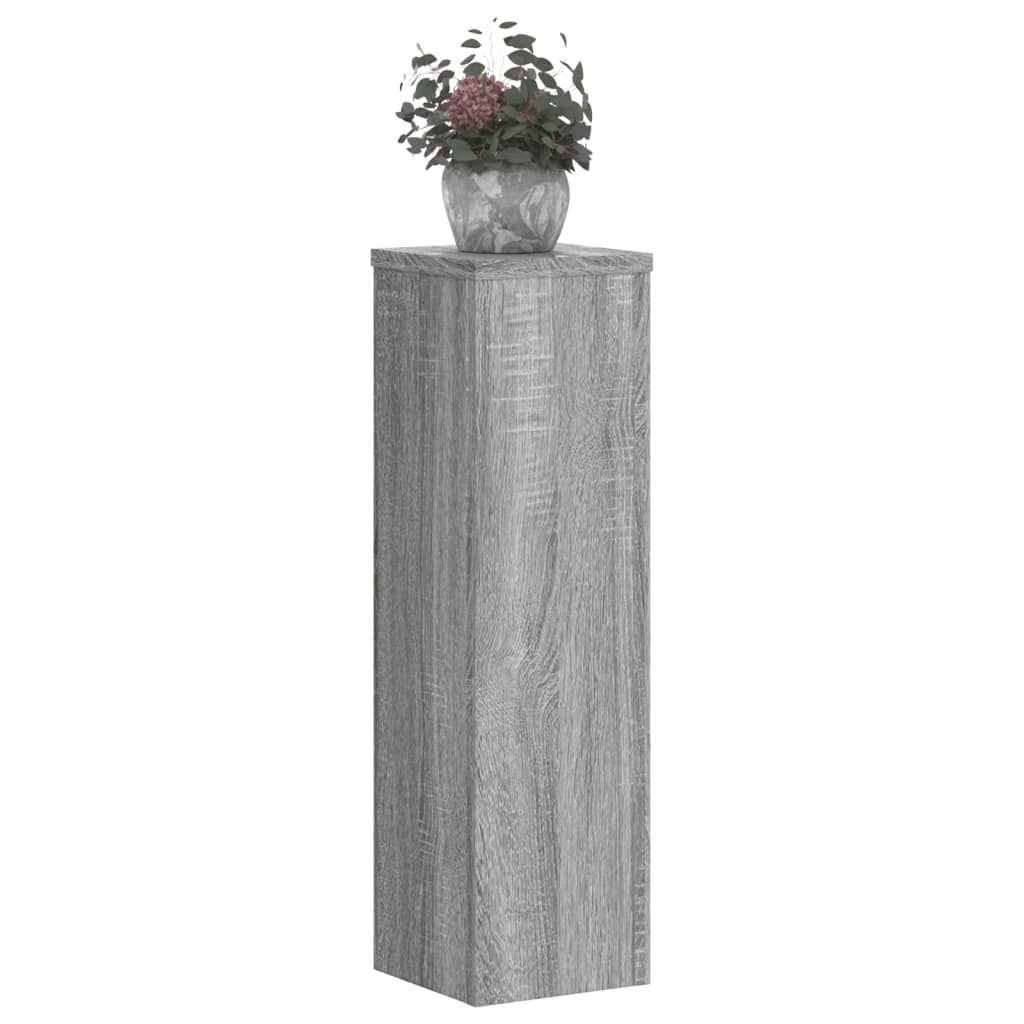 VidaXL Pflanzenständer 2 Stk. 17 x 17 x 60 cm, Holzwerkstoff, graues Sonoma