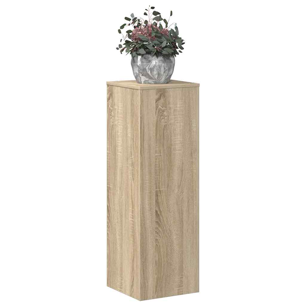 VidaXL Pflanzenständer 33 x 33 x 100 cm, Holzwerkstoff, Sonoma-Eiche, farbig