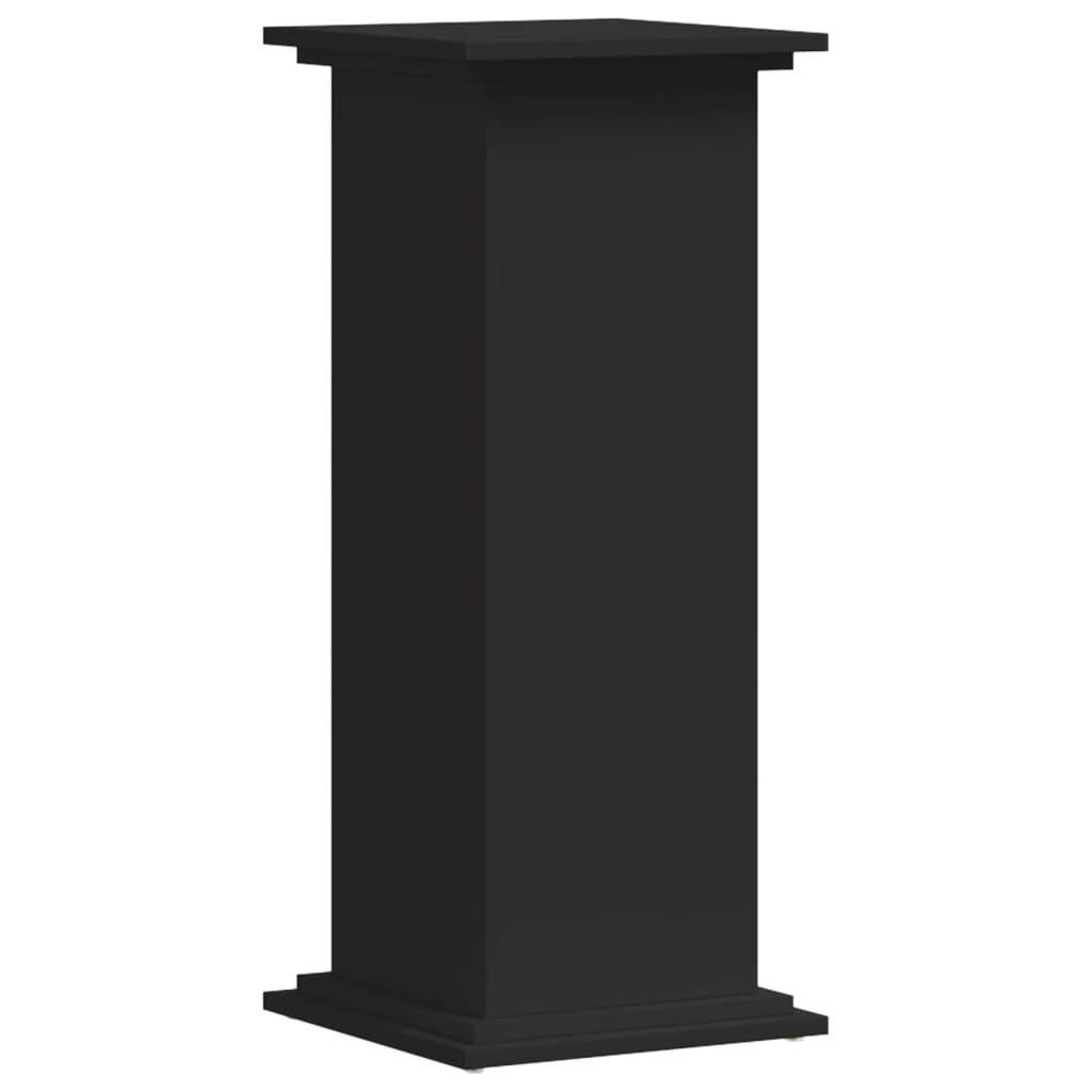 VidaXL Pflanzenständer 33x33x80 cm verarbeitetes Holz schwarz