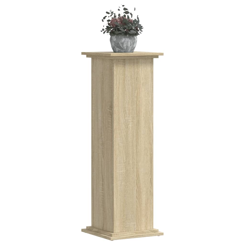 Vidaxx Pflanzenständer 33x33x100 cm Holzwerkstoff Sonoma-Eiche farbig