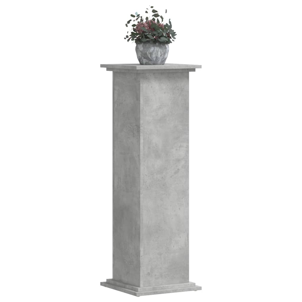 Vidaxx Pflanzenständer 33x33x100 cm Holzwerkstoff Betongrau