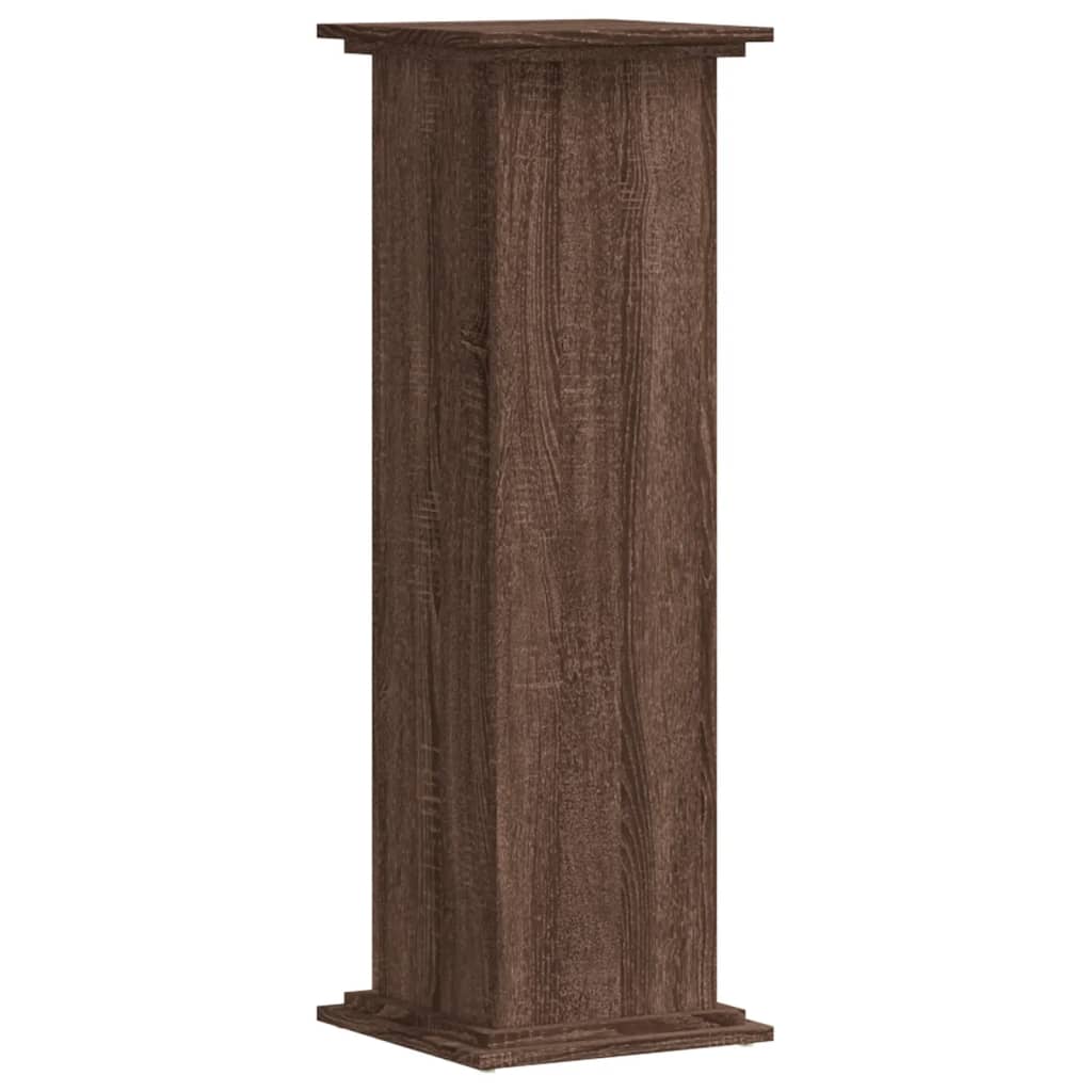Vidaxx Pflanzenständer 33 x 33 x 100 cm, Holzwerkstoff, braune Eiche