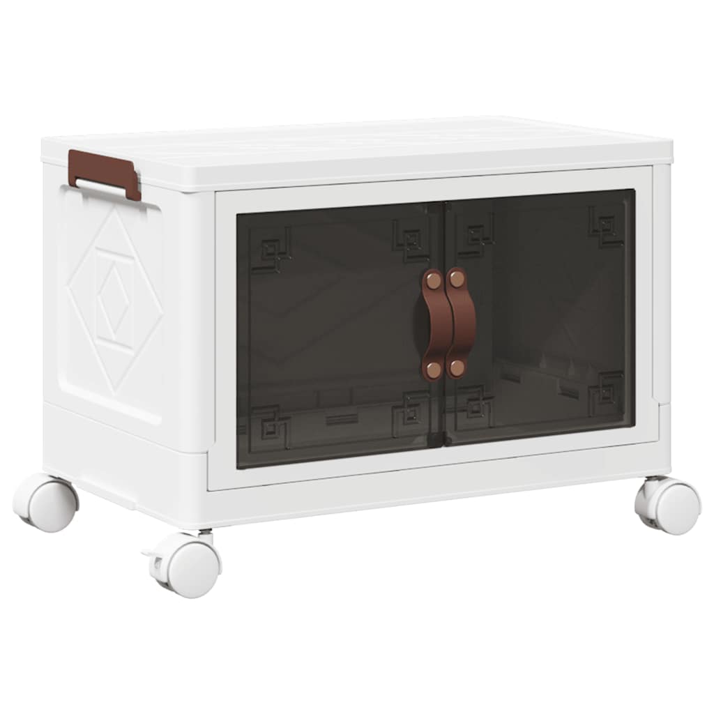 Vidaxx Aufbewahrungsbox stapelbar mit Rollen 28 l 48,5x29,5x33 cm