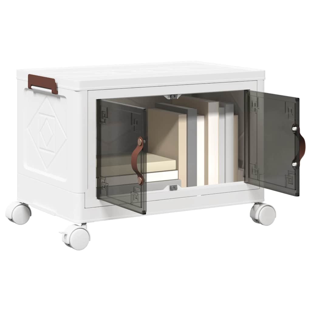 Vidaxx Aufbewahrungsbox stapelbar mit Rollen 28 l 48,5x29,5x33 cm
