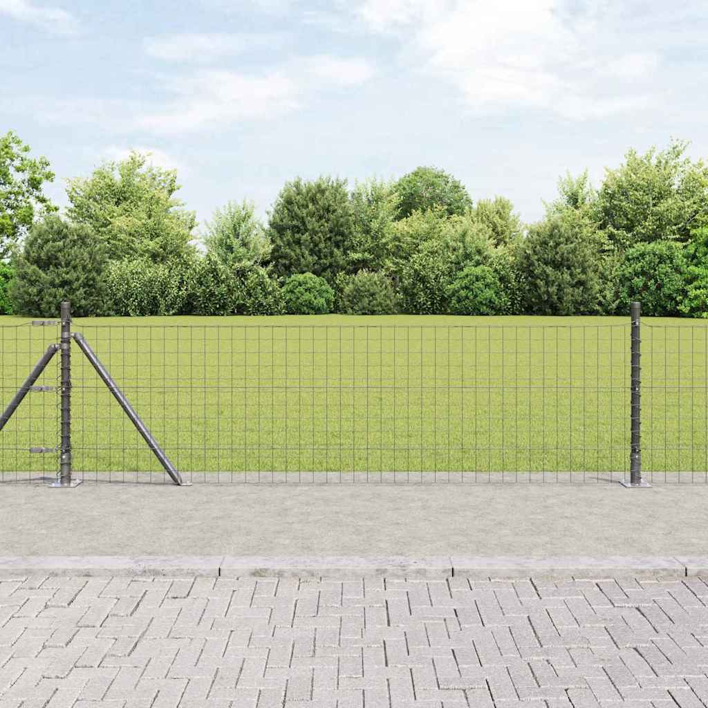 Vidaxl Zaunpfosten 26 Stück grau 3,2 x 3,2 x 50 cm