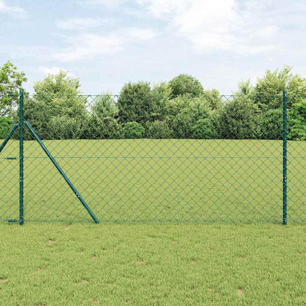 Vidaxl Zaunpfahl grün 10 x 1,2 m (60 x 60 mm Maschenweite)