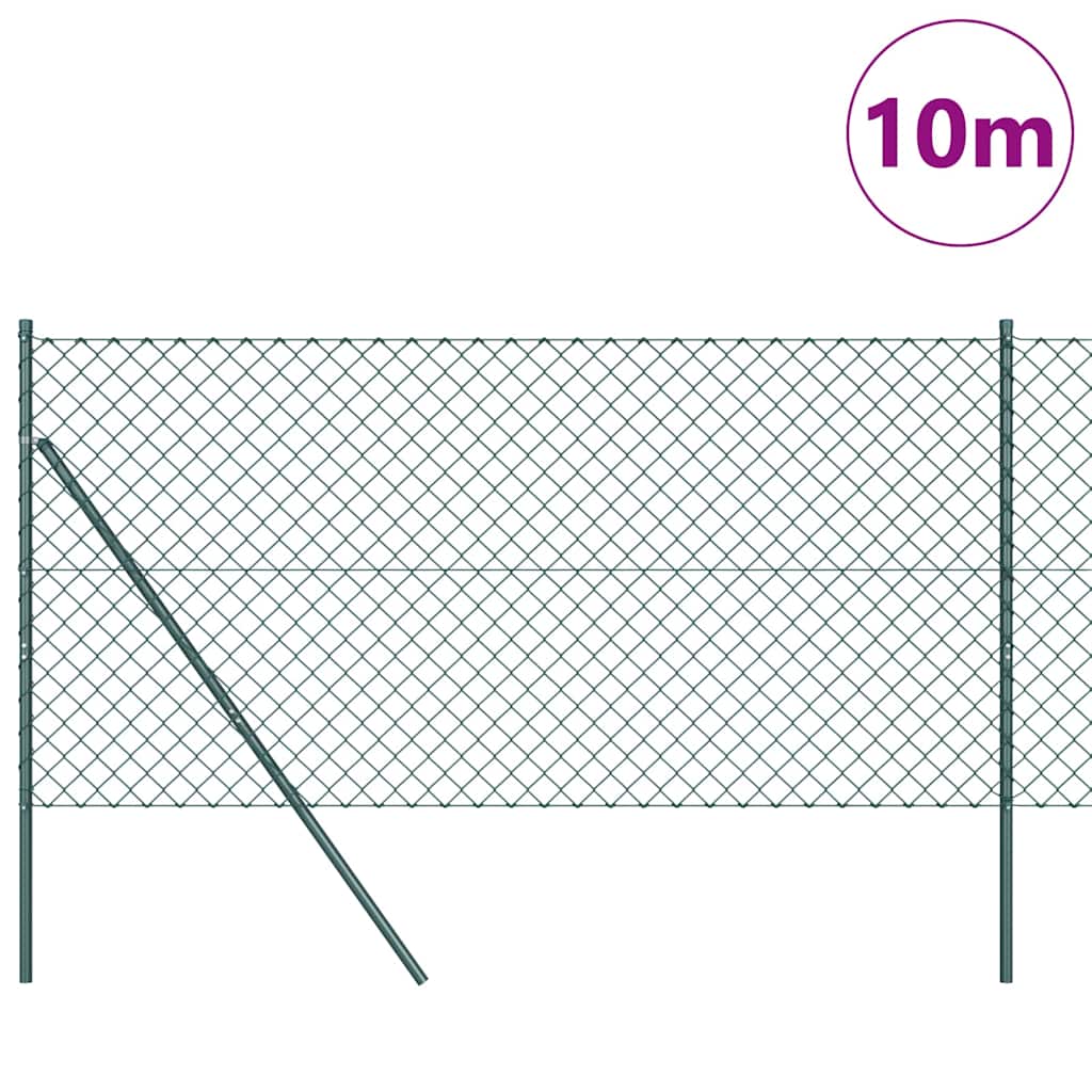 Vidaxl Zaunpfahl grün 10 x 1,2 m (60 x 60 mm Maschenweite)