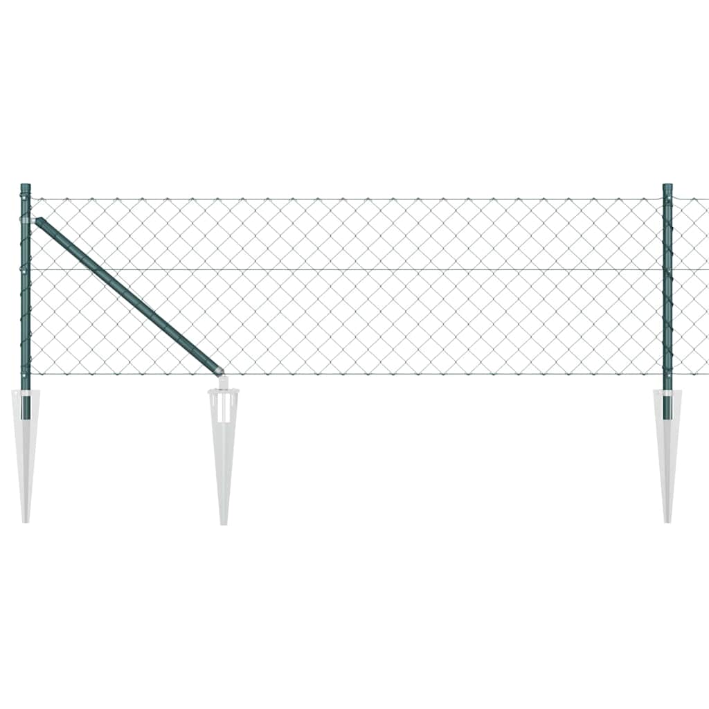 Vidaxl Zaunpfahl grün 10 x 0,8 m (60 x 60 mm Maschenweite)