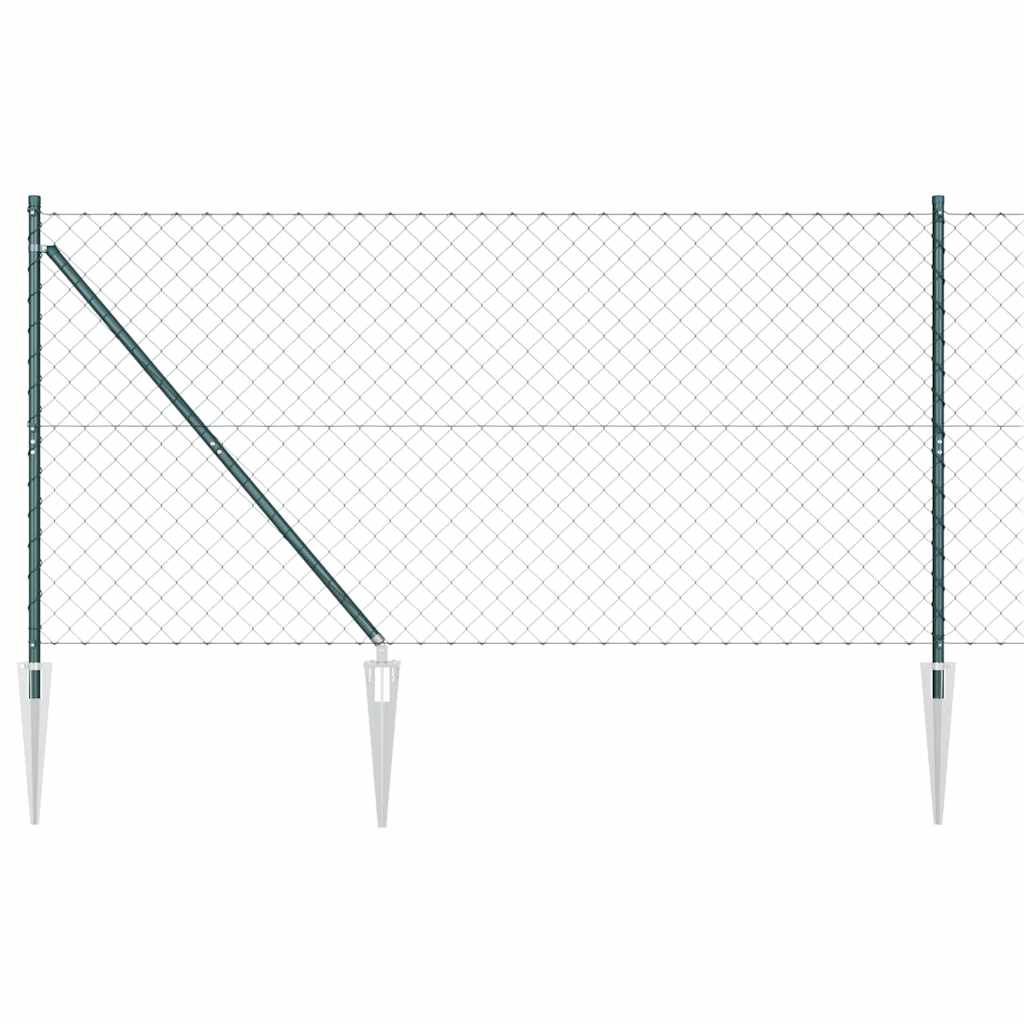 Vidaxl Zaunpfahl grün 10 x 1,2 m (60 x 60 mm Maschenweite)