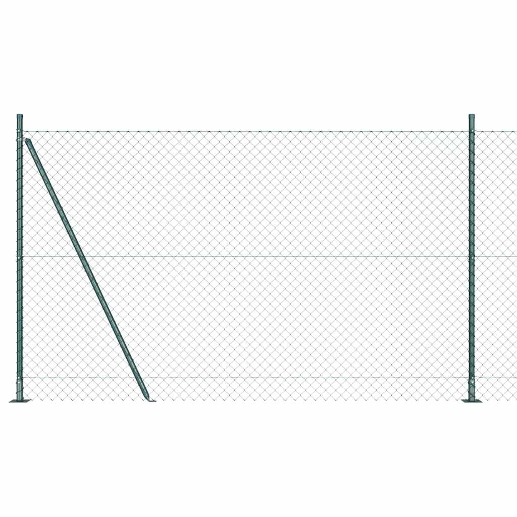 Vidaxl Zaunpfahl grün 10 x 1,5 m (40 x 40 mm Maschenweite)