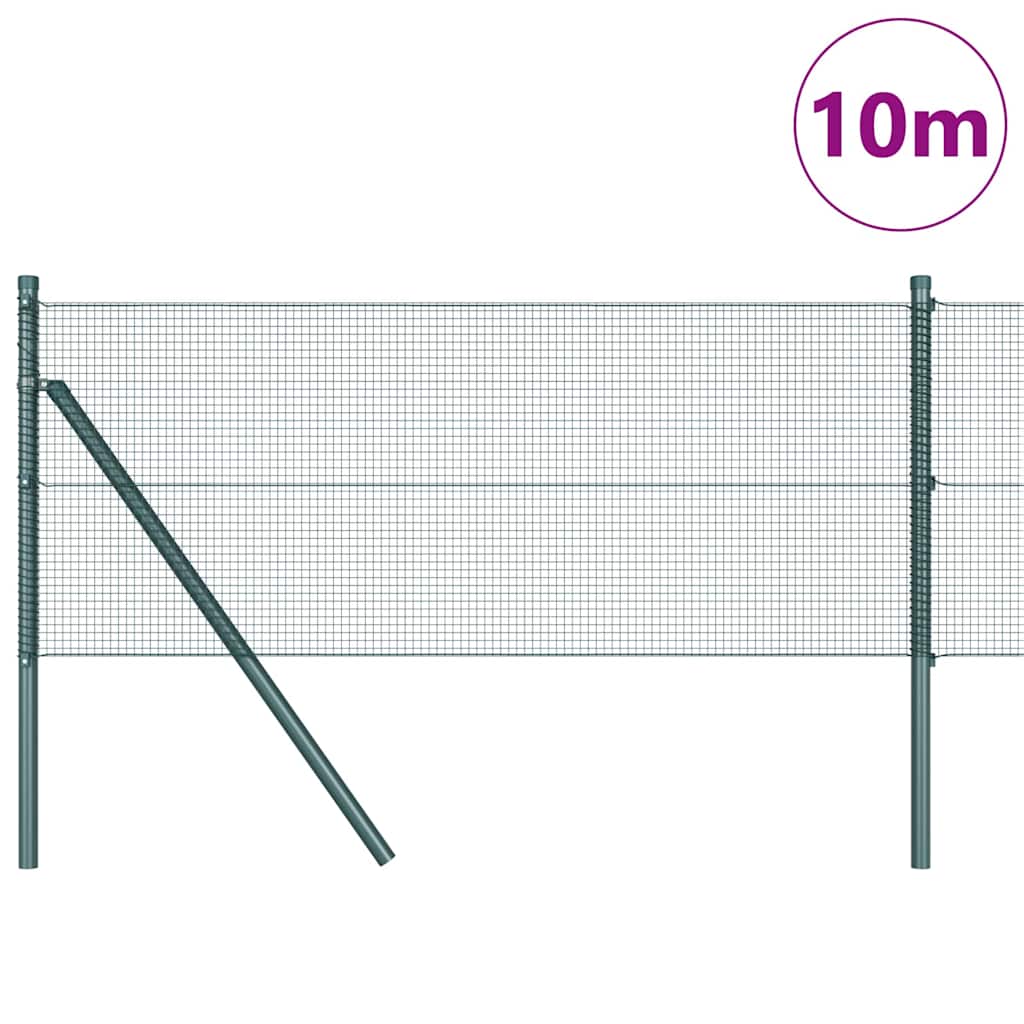 Vidaxl afrasteringspaal groen 10 x 0,6 m (12 x 12 mm gaas)