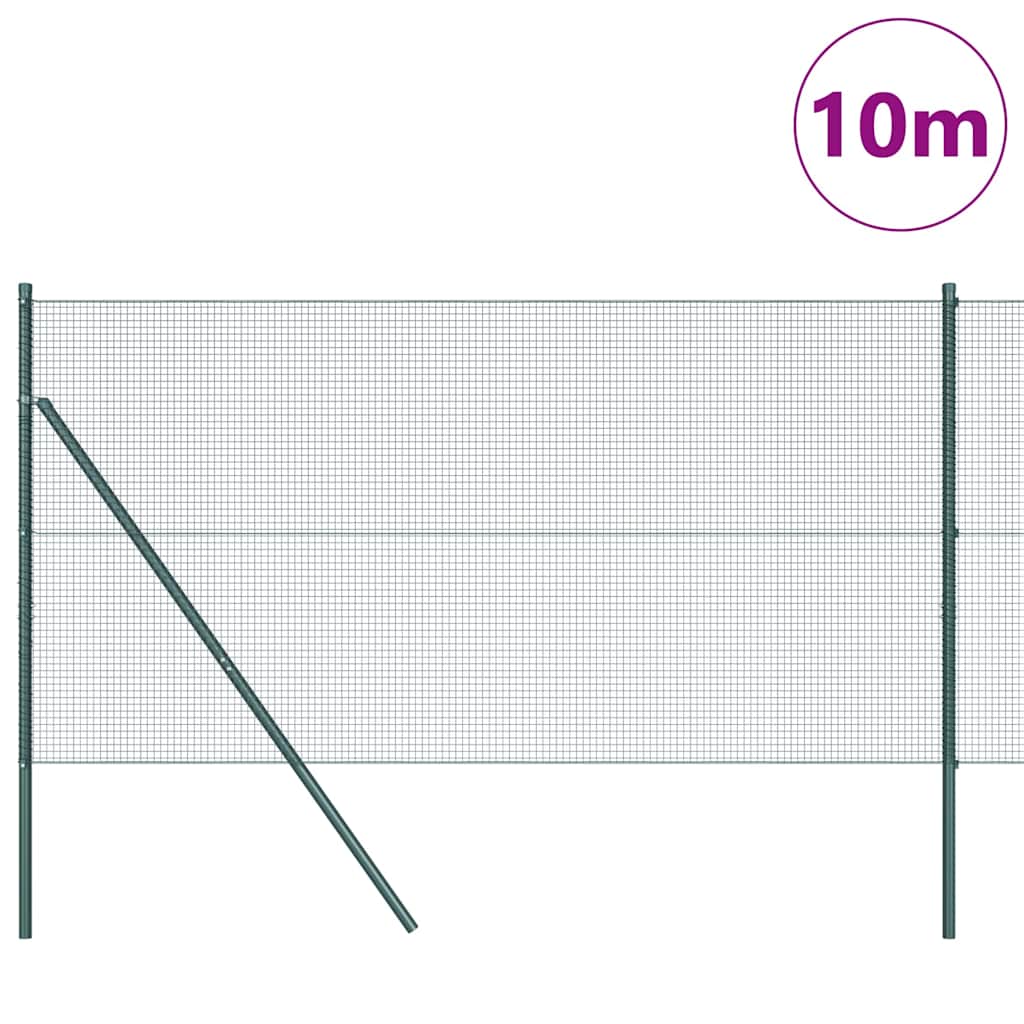 Vidaxl afrasteringspaal groen 10 x 1,2 m (16 x 16 mm gaas)