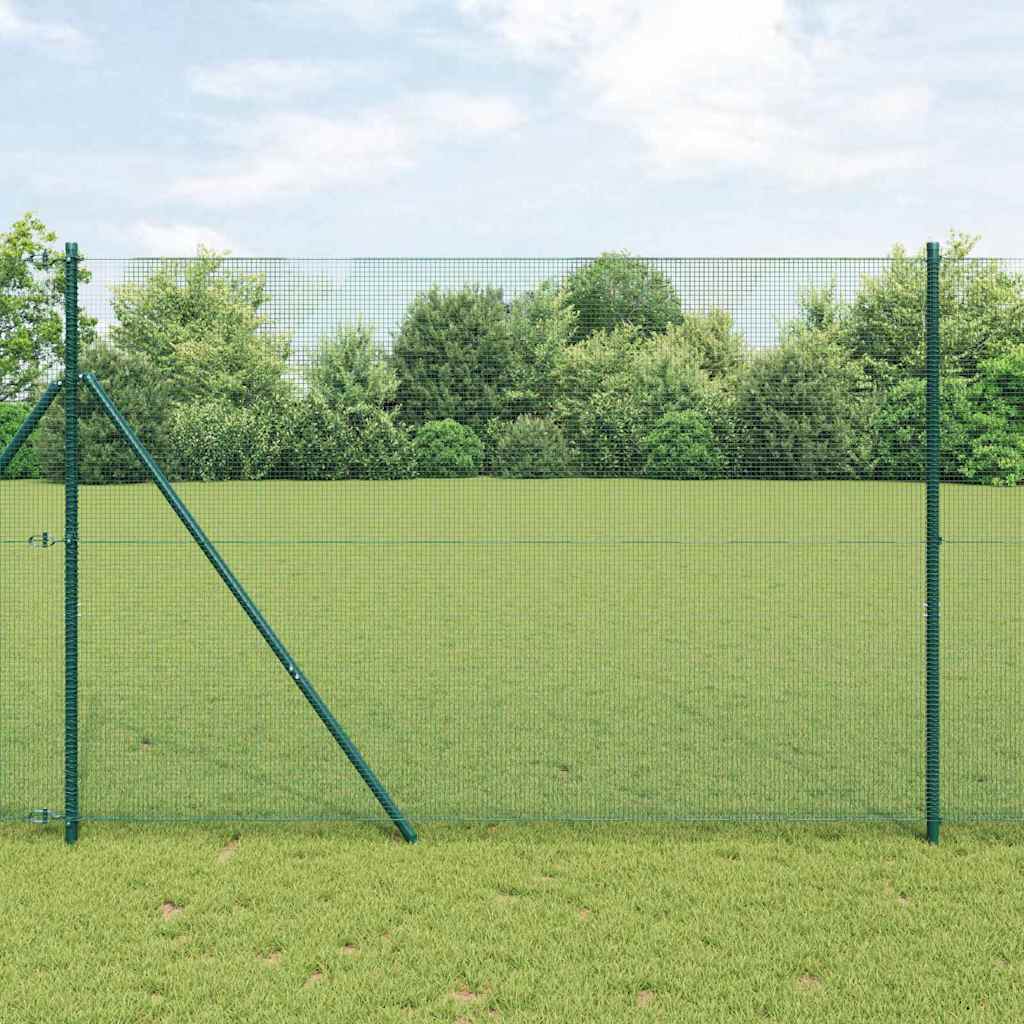 Vidaxl afrasteringspaal groen 10 x 1,6 m (12 x 12 mm gaas)