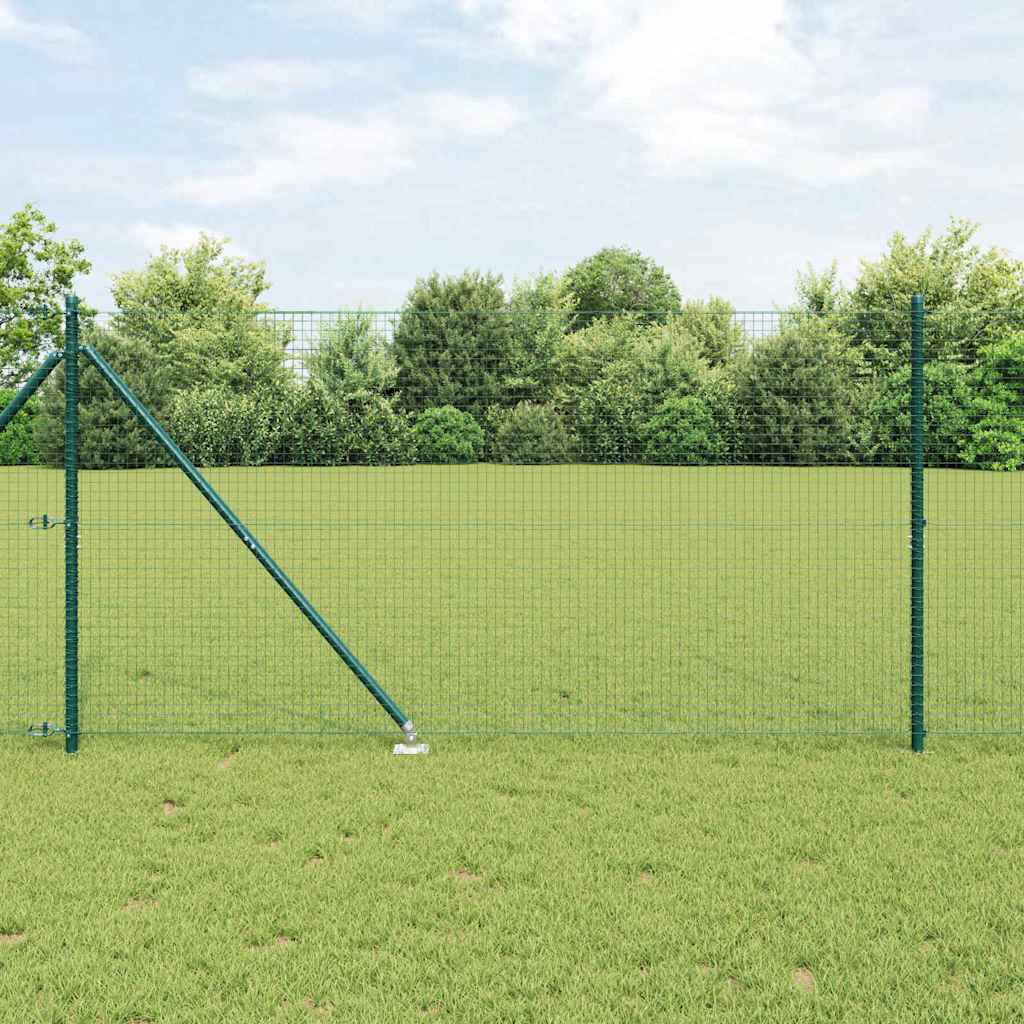 Vidaxl afrasteringspaal groen 10 x 1,2 m (25 x 25 mm gaas)