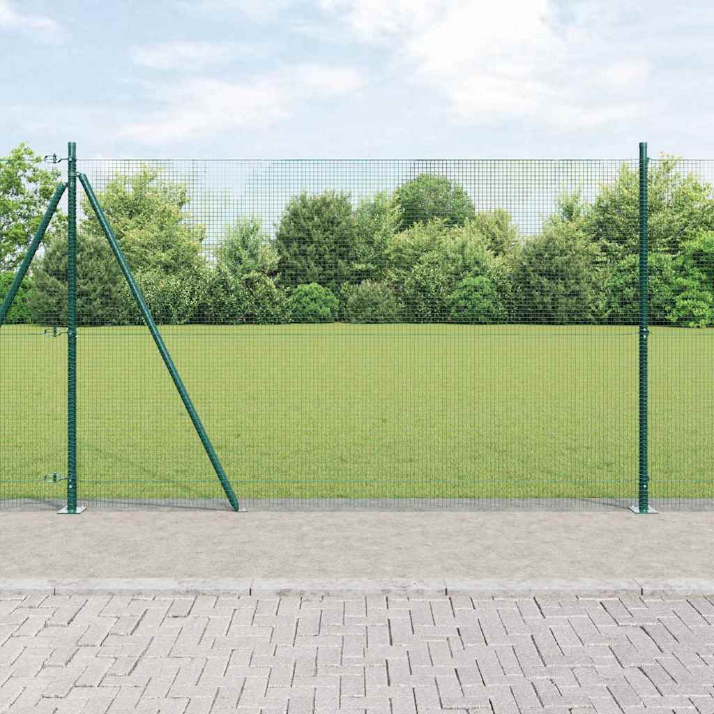 Vidaxl afrasteringspaal groen 10 x 1,5 m (16 x 16 mm gaas)