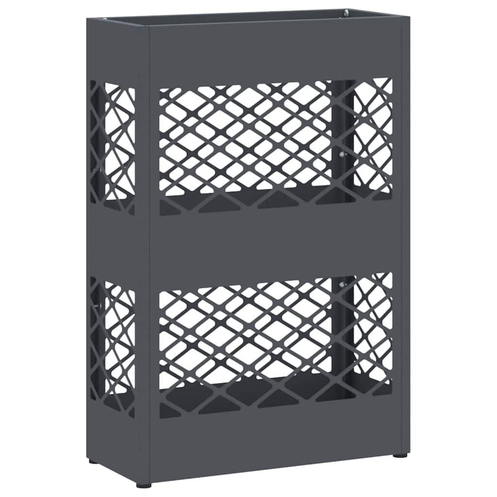 Vidaxl paraplu standaard antraciet 28 x 12 x 41 cm staal