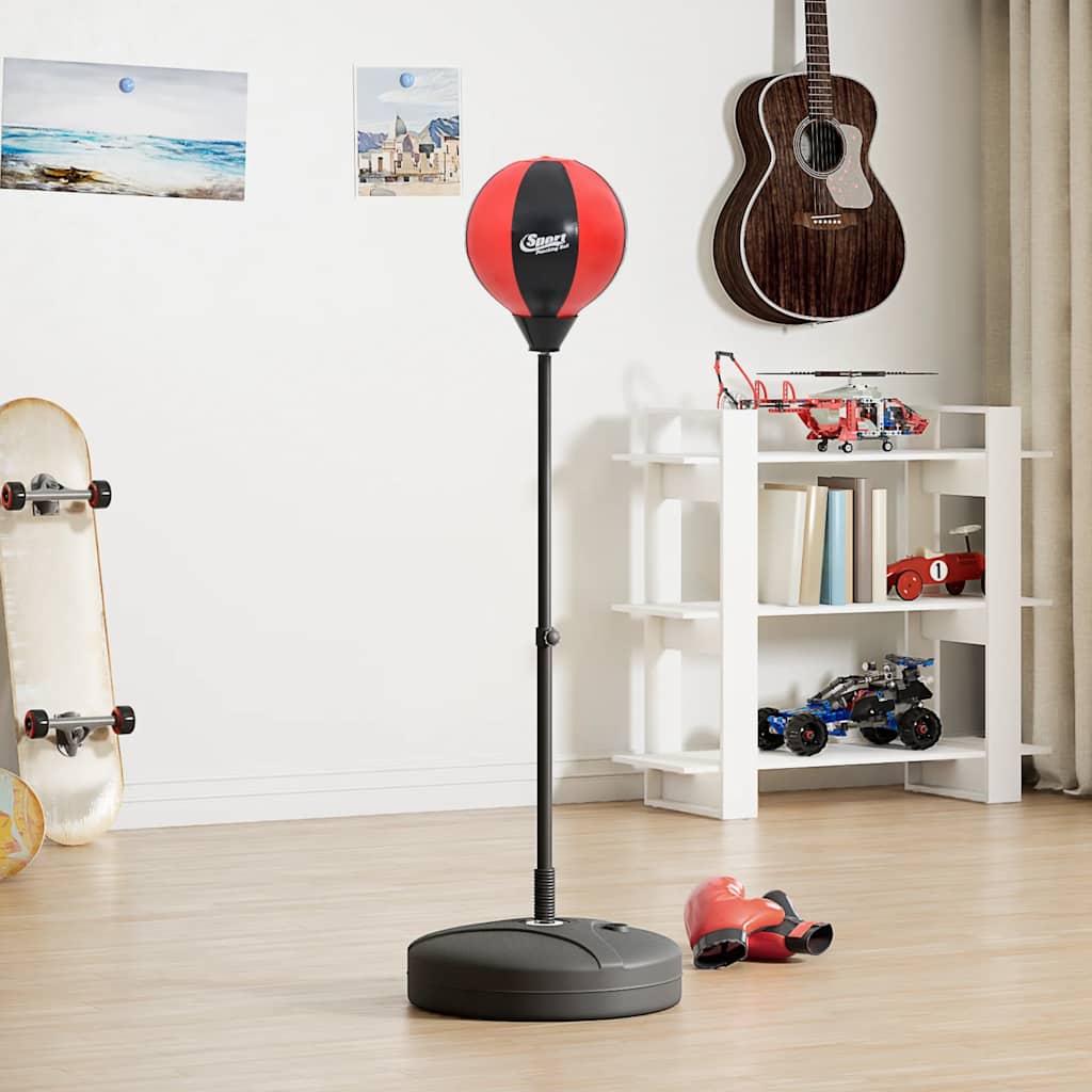 VidaXL Punchingball-Set mit Handschuhen und Pumpe, verstellbar von 81–122 cm