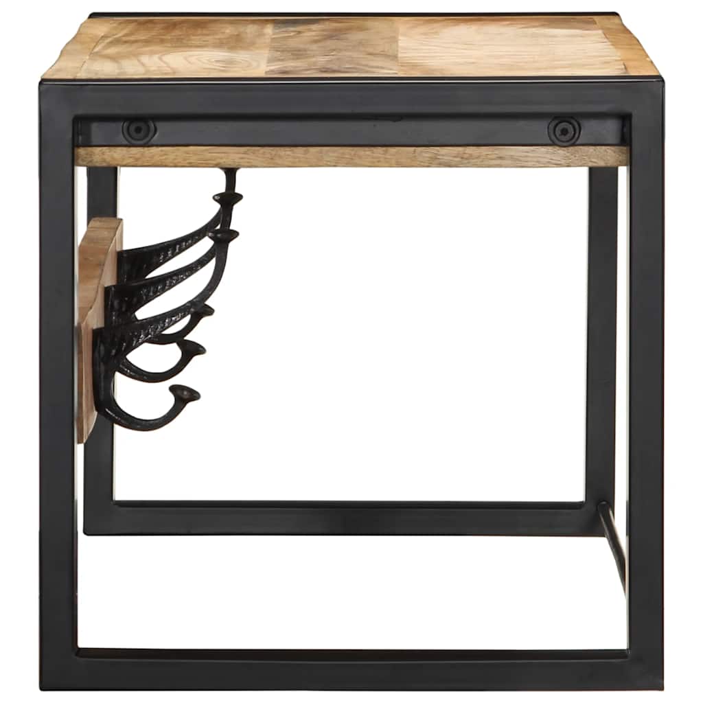 Vidaxx Garderobenständer 80x35x35 cm aus massivem, rauem Mangoholz