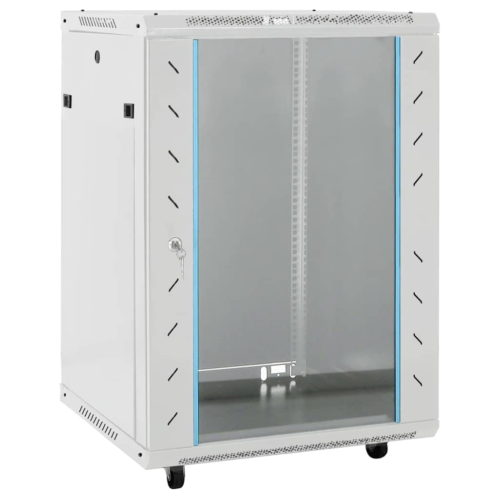 Vidaxxl Netzwerkschrank 15u 19 IP20 53x40x80 cm grau