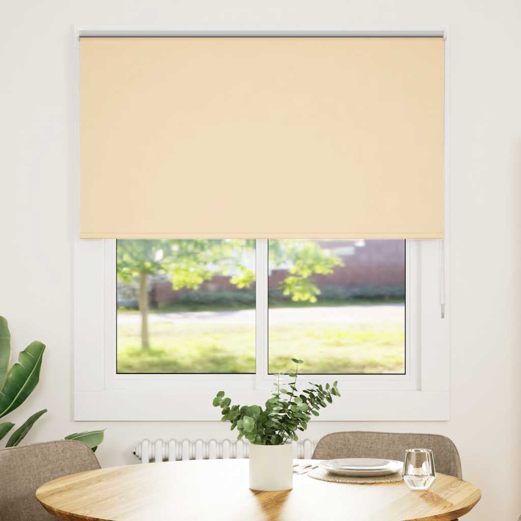Vidaxl rolgordijn verduisterend 135x130 cm stofbreedte 131,6 cm beige