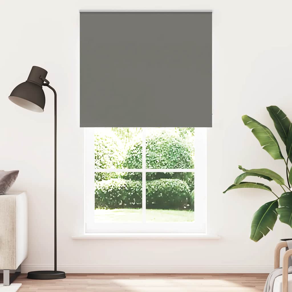Vidaxl rolgordijn verduisterend 125x210 cm stofbreedte 121,6 cm grijs