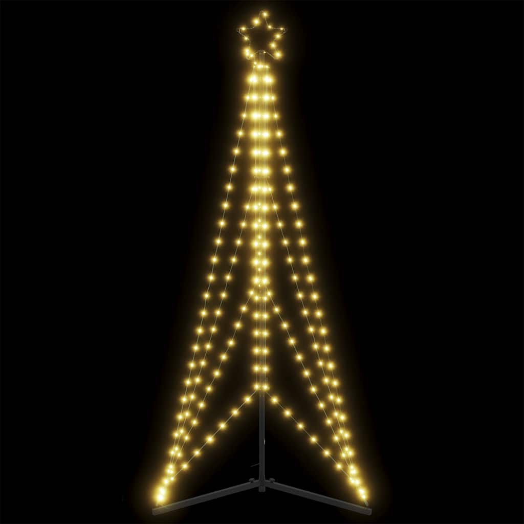 Vidaxxl LED-Weihnachtsbaum 363 LEDs warmweiß 182 cm