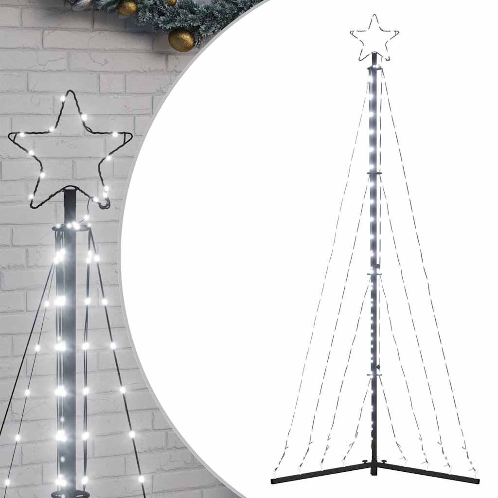 Vidaxxl LED-Weihnachtsbaum 339 LEDs kaltweiß 182 cm