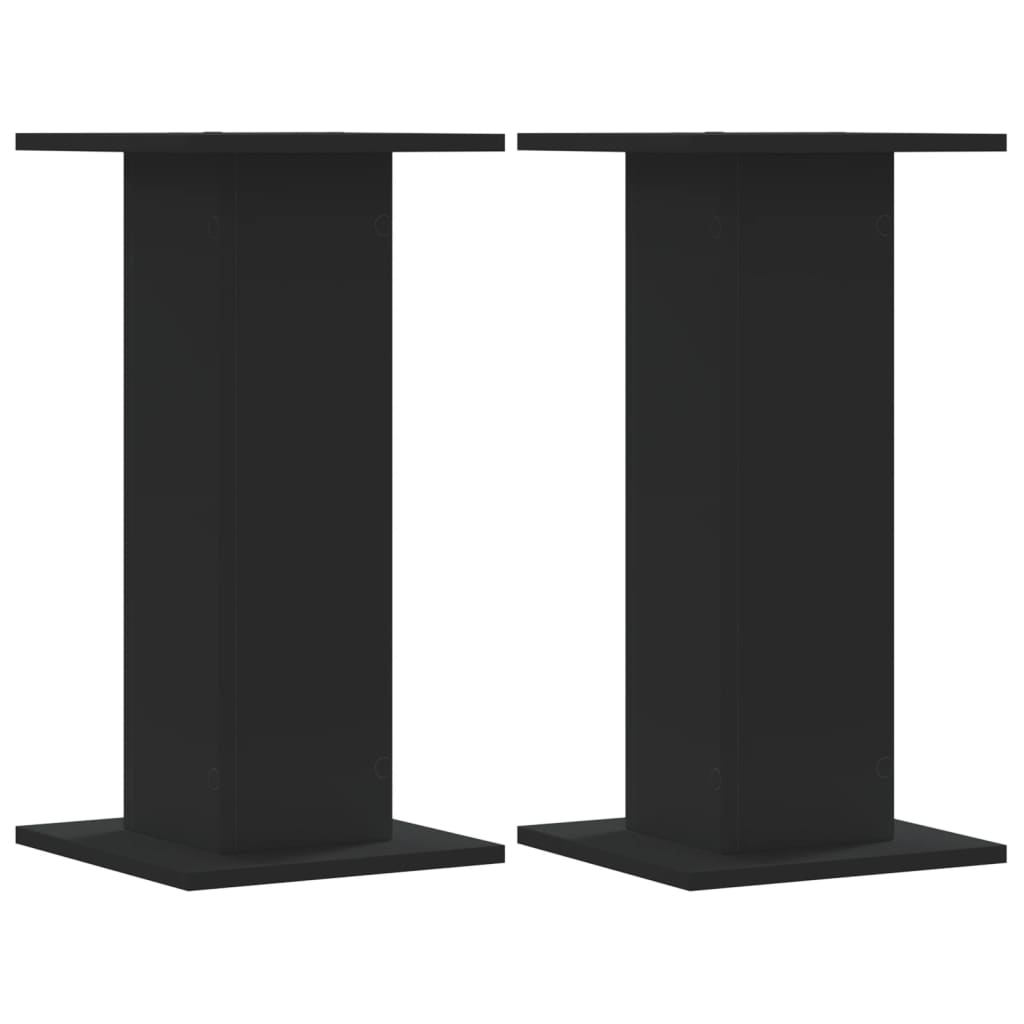 VidaXL Pflanzenständer 2 Stück 30x30x60 cm Holzwerkstoff schwarz