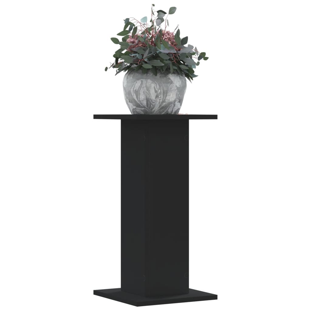 VidaXL Pflanzenständer 2 Stück 30x30x60 cm Holzwerkstoff schwarz