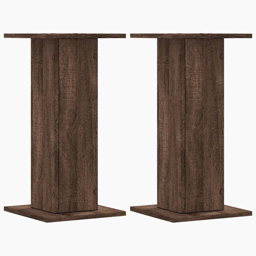 VidaXL Pflanzenständer 2 Stück 30x30x60 cm Holzwerkstoff braune Eiche