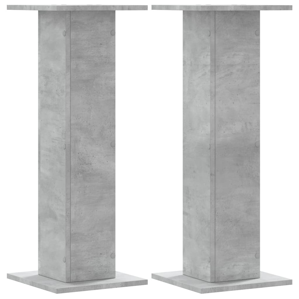 Vidaxx Pflanzenständer 2 Stück 30x30x80 cm Holzwerkstoff Betongrau