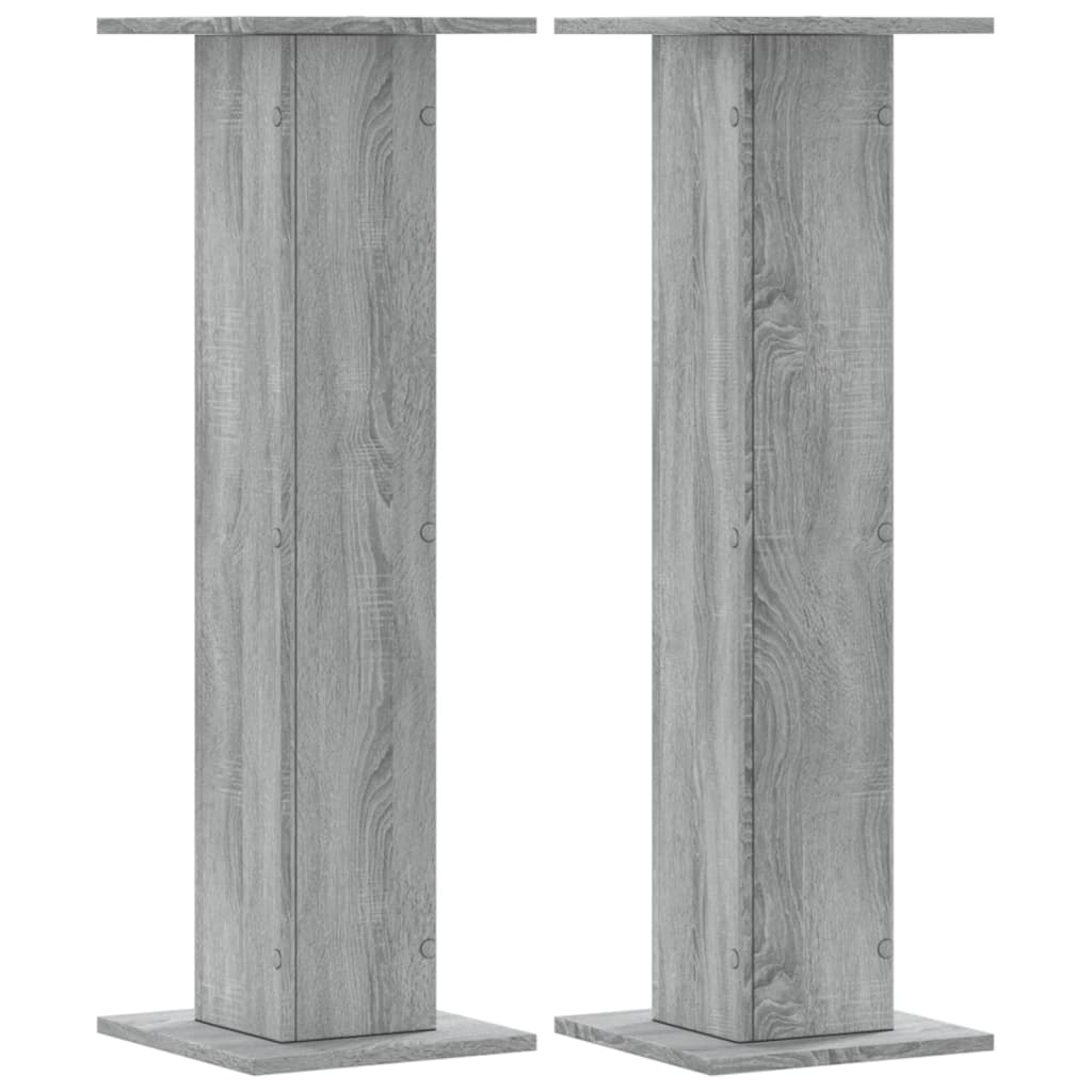 Vidaxx Pflanzenständer 2 Stk. 30x30x95 cm Holzwerkstoff Sonoma grau