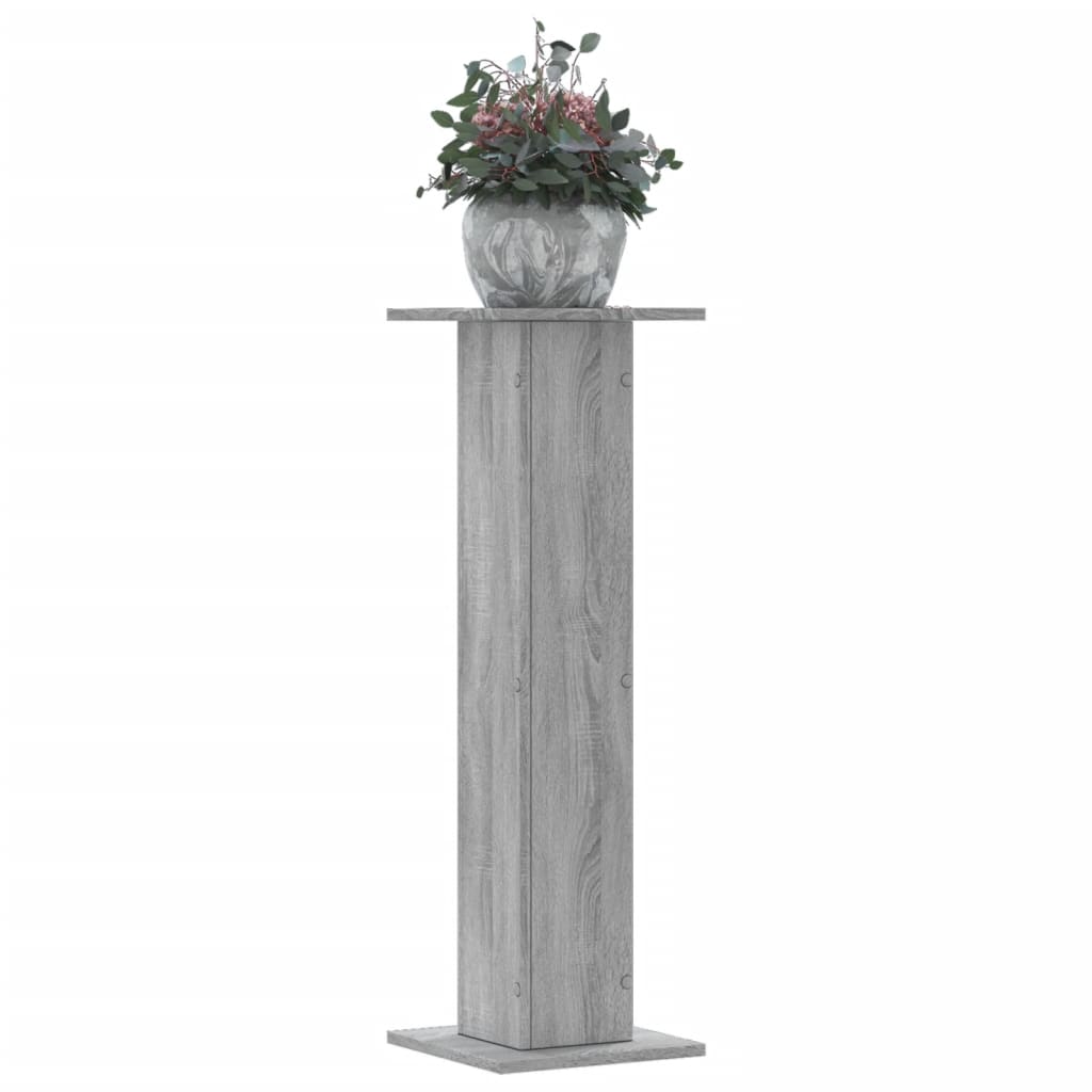 Vidaxx Pflanzenständer 2 Stk. 30x30x95 cm Holzwerkstoff Sonoma grau
