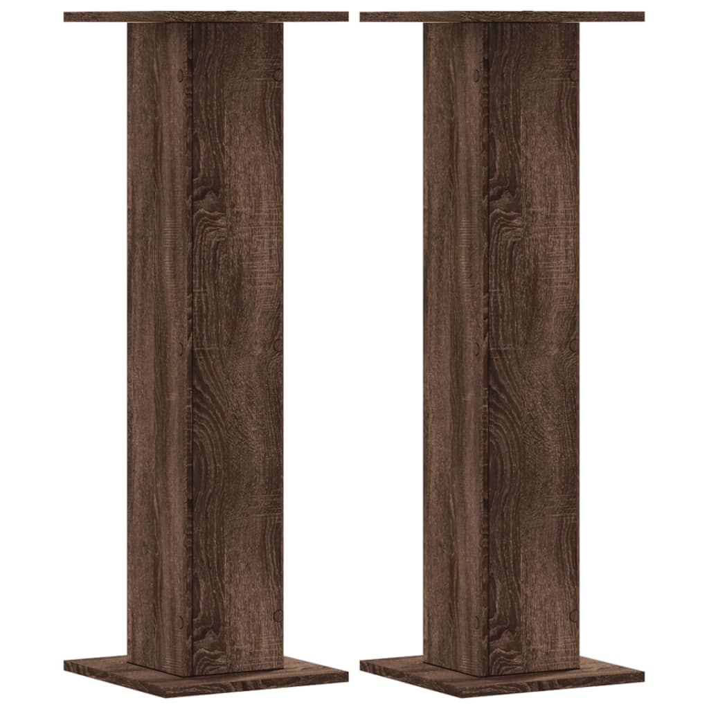 Vidaxx Pflanzenständer 2 Stück 30x30x95 cm Holzwerkstoff braune Eiche