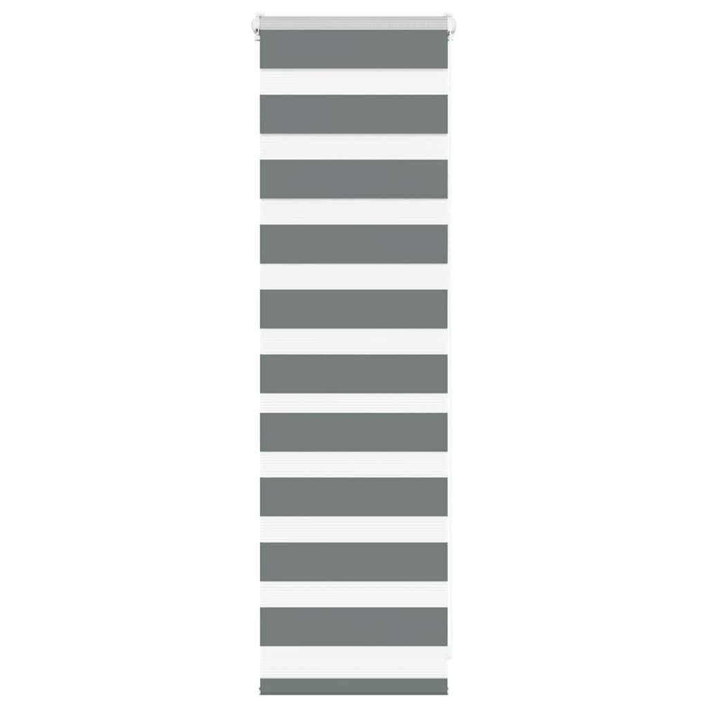 Vidaxx Zebra-Rollo 40x100 cm Stoffbreite 35,9 cm Dunkelgrau