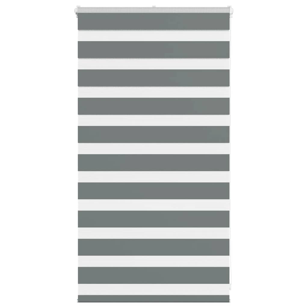 VidaXL Zebra-Rollo 70x100 cm Stoffbreite 65,9 cm Dunkelgrau