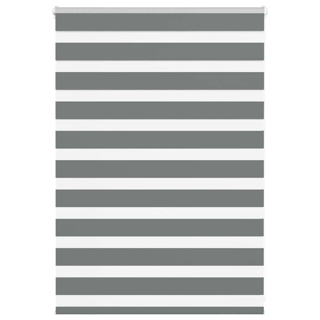 Vidaxx Zebra-Rollo 115x100 cm, Stoffbreite 110,9 cm, dunkelgrau