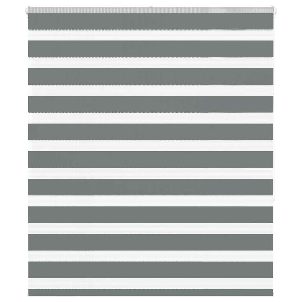 VidaXL Zebra-Rollo 120x150 cm Stoffbreite 115,9 cm Dunkelgrau