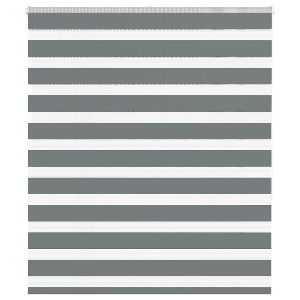 VidaXL Zebra-Rollo 125x150 cm Stoffbreite 120,9 cm Dunkelgrau